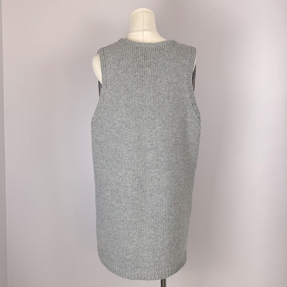 T H Company Unisex Quilted Long Vest with Knit Back - Picture 2 of 11